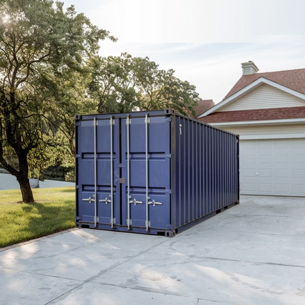 we offer delivery of residential storage containers directly to your residence